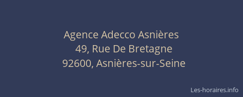 Agence Adecco Asnières