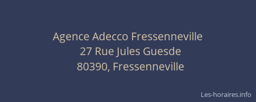 Agence Adecco Fressenneville