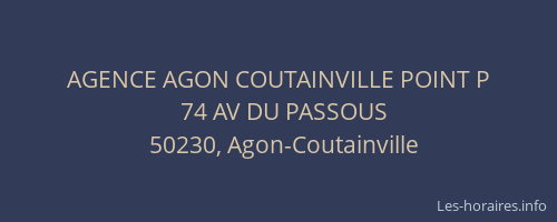 AGENCE AGON COUTAINVILLE POINT P