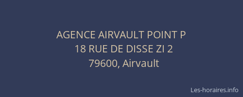 AGENCE AIRVAULT POINT P