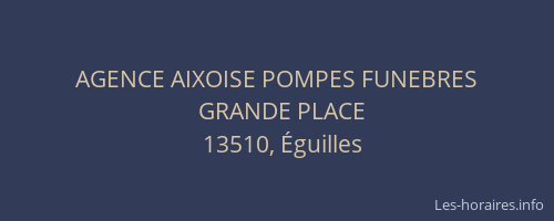 AGENCE AIXOISE POMPES FUNEBRES