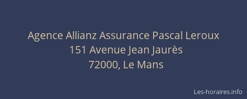 Agence Allianz Assurance Pascal Leroux