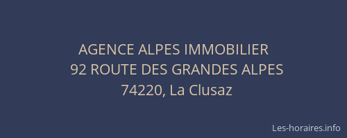 AGENCE ALPES IMMOBILIER