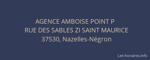 AGENCE AMBOISE POINT P