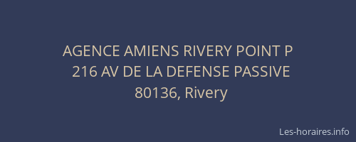 AGENCE AMIENS RIVERY POINT P