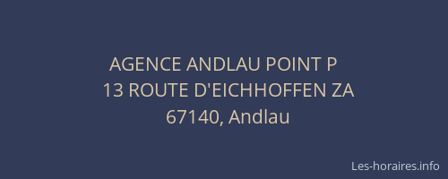 AGENCE ANDLAU POINT P