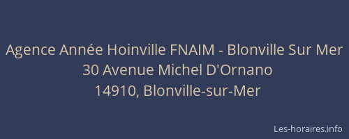 Agence Année Hoinville FNAIM - Blonville Sur Mer