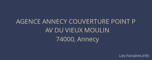 AGENCE ANNECY COUVERTURE POINT P