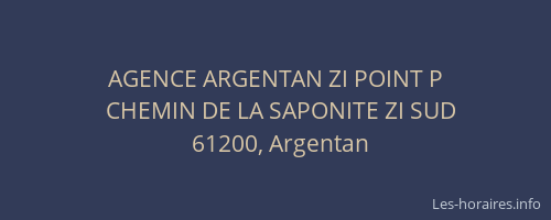 AGENCE ARGENTAN ZI POINT P