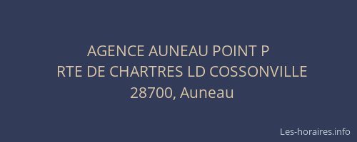 AGENCE AUNEAU POINT P