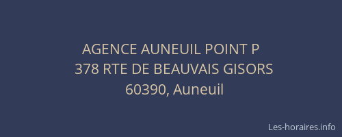 AGENCE AUNEUIL POINT P