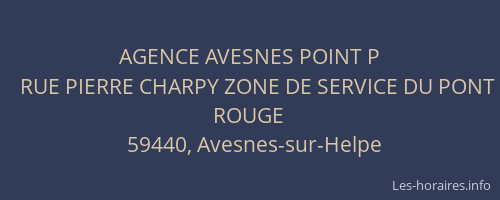 AGENCE AVESNES POINT P