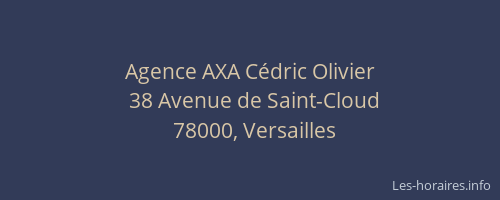 Agence AXA Cédric Olivier