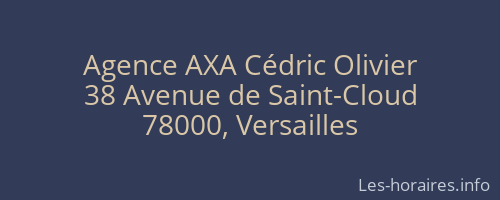 Agence AXA Cédric Olivier