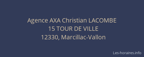 Agence AXA Christian LACOMBE