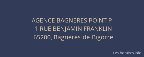 AGENCE BAGNERES POINT P