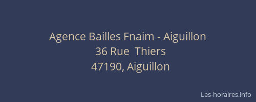 Agence Bailles Fnaim - Aiguillon