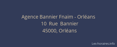 Agence Bannier Fnaim - Orléans