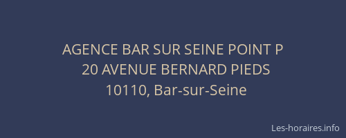 AGENCE BAR SUR SEINE POINT P