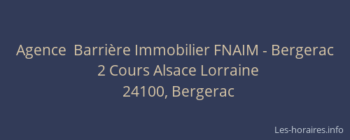 Agence  Barrière Immobilier FNAIM - Bergerac
