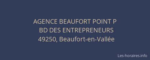 AGENCE BEAUFORT POINT P