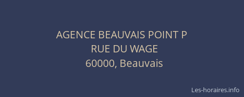 AGENCE BEAUVAIS POINT P