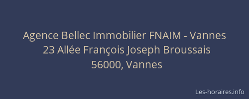 Agence Bellec Immobilier FNAIM - Vannes