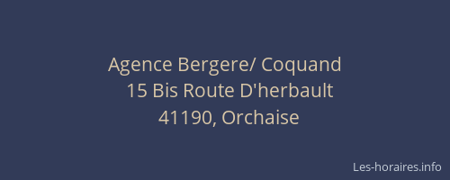 Agence Bergere/ Coquand