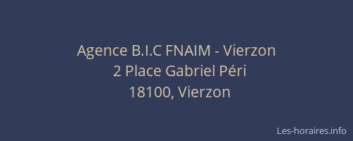 Agence B.I.C FNAIM - Vierzon