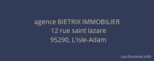 agence BIETRIX IMMOBILIER