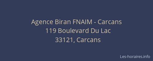 Agence Biran FNAIM - Carcans