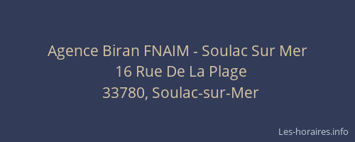 Agence Biran FNAIM - Soulac Sur Mer