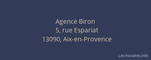Agence Biron