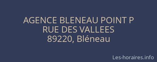 AGENCE BLENEAU POINT P