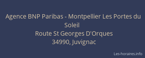 Agence BNP Paribas - Montpellier Les Portes du Soleil
