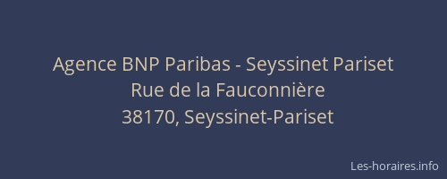 Agence BNP Paribas - Seyssinet Pariset