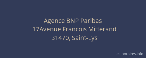 Agence BNP Paribas