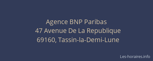 Agence BNP Paribas