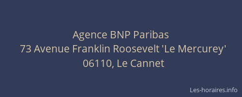 Agence BNP Paribas
