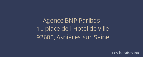 Agence BNP Paribas