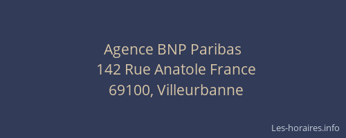 Agence BNP Paribas