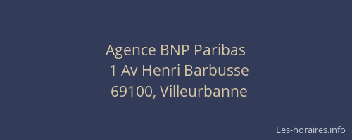 Agence BNP Paribas