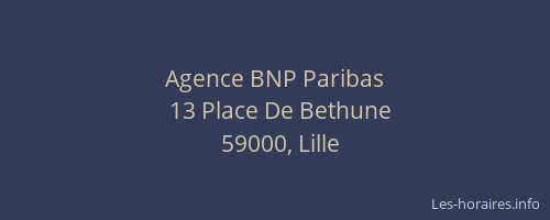 Agence BNP Paribas