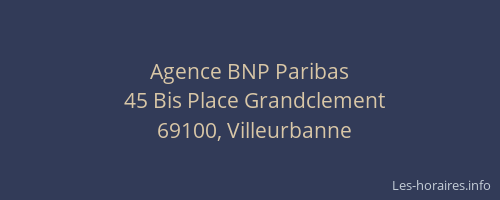 Agence BNP Paribas