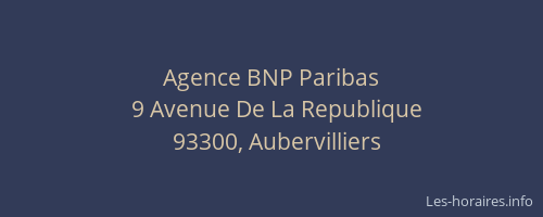 Agence BNP Paribas