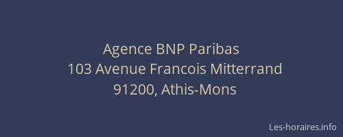 Agence BNP Paribas