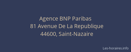 Agence BNP Paribas