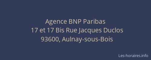 Agence BNP Paribas