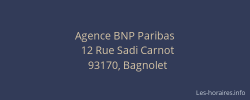 Agence BNP Paribas