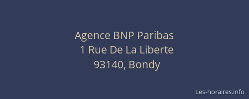 Agence BNP Paribas